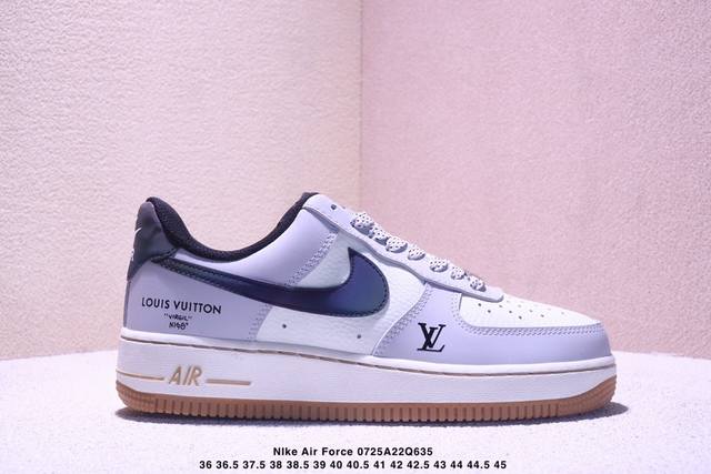 海外限量发售！公司级Nike Air Force 1 '07 Low Lv联名--灰白镭射渐变 空军一号低帮 运动鞋 休闲鞋 折边针车 工艺难度大 原楦头原纸板