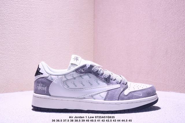 海外爆款限量发售！公司级 Travis Scott X Fragment Design X Jordan Air Jordan 1 Low Og Sp 古驰联名