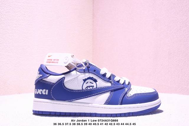 海外爆款限量发售！公司级 Travis Scott X Fragment Design X Jordan Air Jordan 1 Low Og Sp “斯图西
