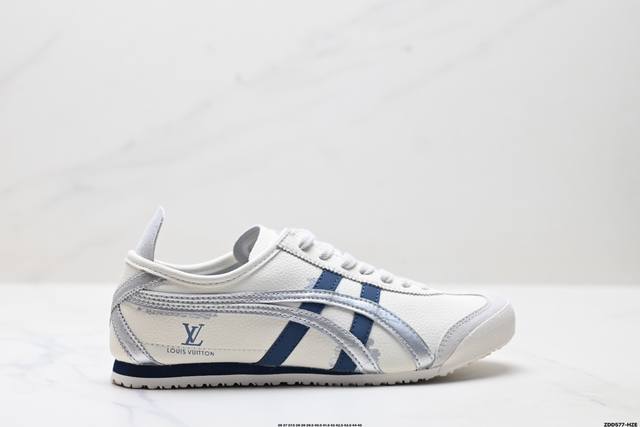公司级Onitsuka Tiger鬼塚虎 Mexico 66 ‘Diy’定制球鞋系列 防滑耐磨透气轻便 低帮休闲鞋货号:Dl408-143尺码:36 37 37