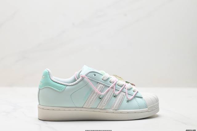 公司级Adidas Originals Superstar贝壳头系列 阿迪达斯 三叶草低帮经典百搭休闲运动板鞋货号:Jr1333尺码:36 36.5 37 38