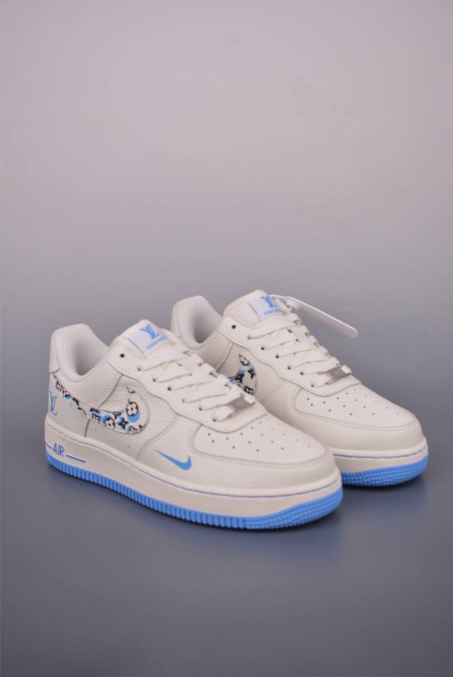 Nike Air Force 1 Low Lv联名原楦头原纸板 打造纯正空军版型专注外贸渠道 全掌内置蜂窝气垫 原盒配件 原厂中底钢印、拉帮完美 官方货号: L