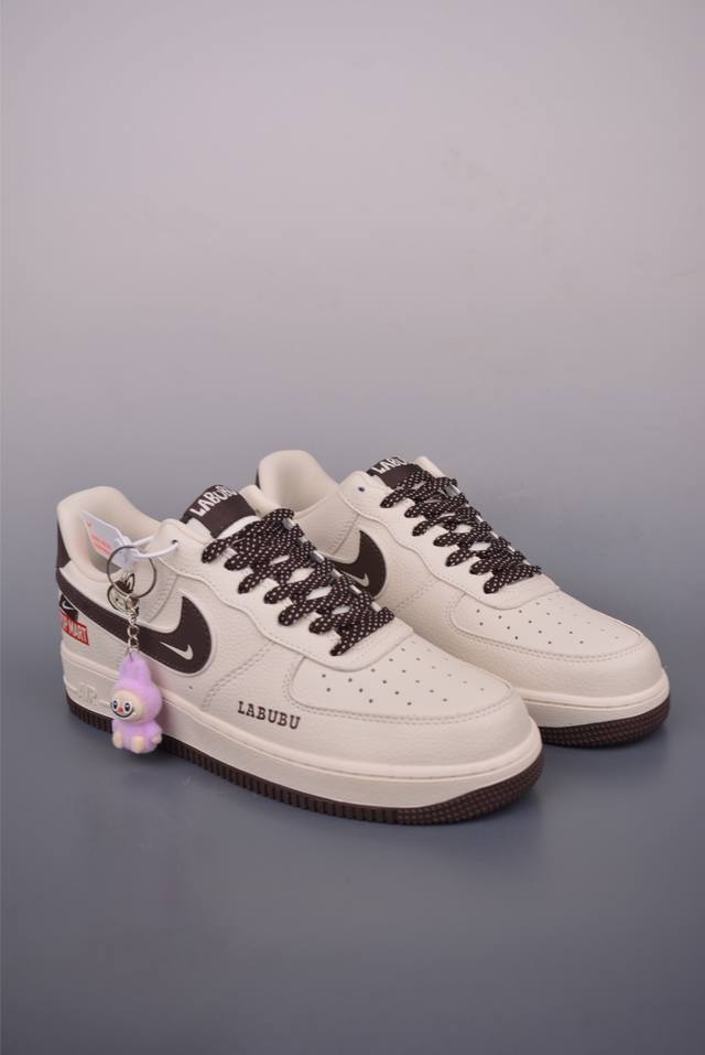 Nike Air Force 1 Low Pop Mart联名原楦头原纸板 打造纯正空军版型专注外贸渠道 全掌内置蜂窝气垫 原盒配件 原厂中底钢印、拉帮完美 官