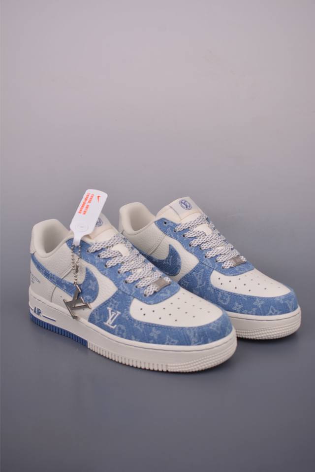 Nike Air Force 1 Low Lv联名原楦头原纸板 打造纯正空军版型专注外贸渠道 全掌内置蜂窝气垫 原盒配件 原厂中底钢印、拉帮完美 官方货号: S