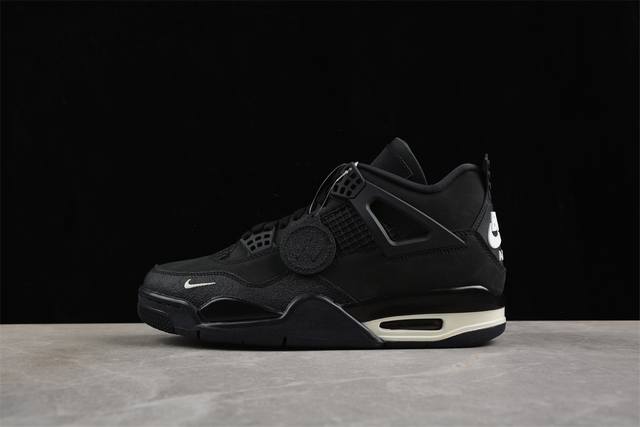 Nigel Sylvester X Air Jordan 4 Retro Aj4 乔4联名黑砖 Hf4340-001专业Aj大厂出品 主力合作工厂P 优势供应市