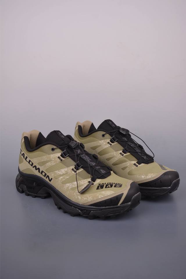 法国户外品牌-萨洛蒙 Salomon Xt-4 Og Protective 探索者系列 纯原版本 潮流越野机能户外休闲运动跑步鞋采用透气网布与防护皮革组合鞋面材