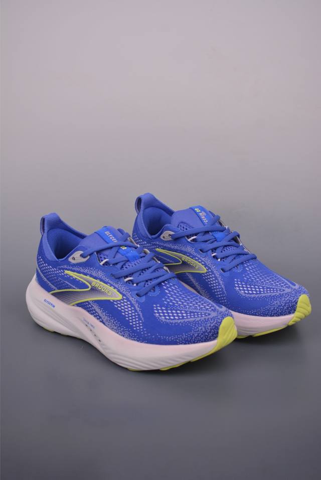 Brooks 布鲁克斯 Glycerin 22超弹轻盈跑步鞋 实拍首发 低帮透气缓震支撑休闲运动慢跑鞋采用改进工程空气网眼组合热熔工艺鞋面材质搭载Dna Lof