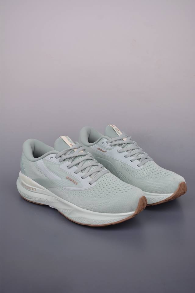 Brooks 布鲁克斯 Adrenaline Gts 24超弹轻盈跑步鞋 实拍首发 低帮透气缓震支撑休闲运动慢跑鞋采用改进工程空气网眼组合热熔工艺鞋面材质搭载D