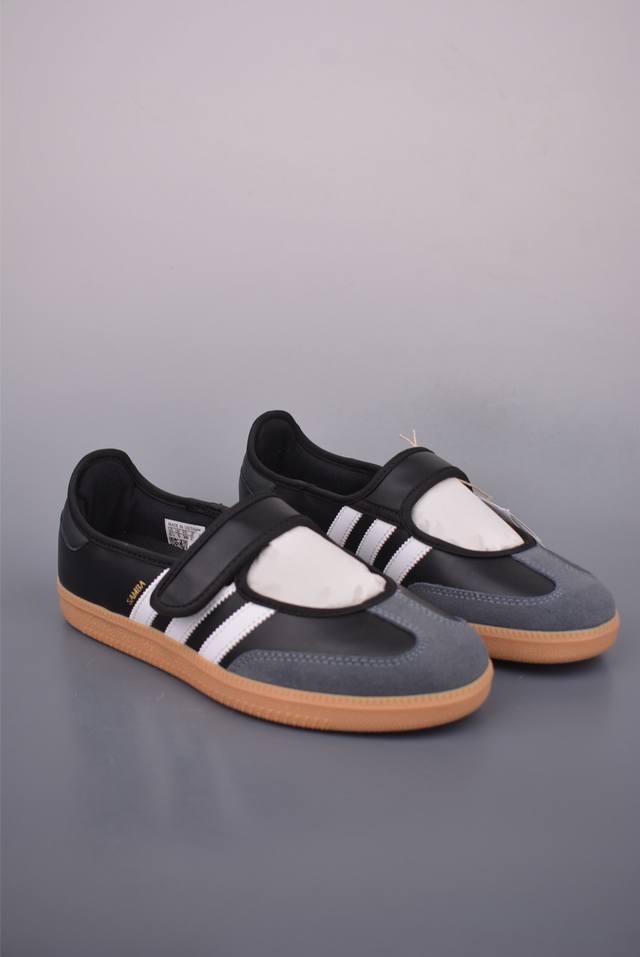 Adidas三叶草Samba Jane W 玛丽珍鞋 全头层 纯原版本 该鞋款鞋面采用多种材料拼接 缝 车线 Superstar系列又备受众多滑板爱好者的青睐这