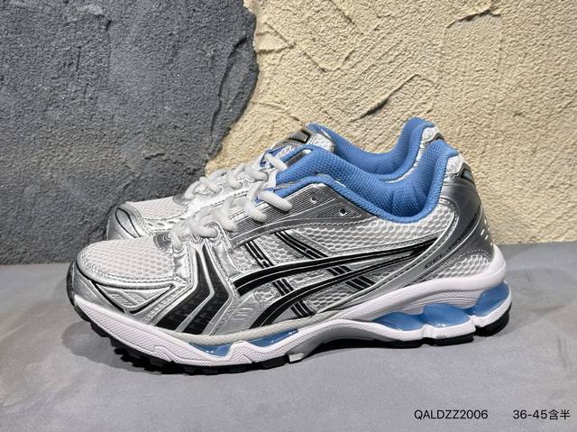 新品上市实拍 Asics Gel-Kayano 14 公司级版本亚瑟士运动休闲透气专业跑鞋 采用工程弹性双层再生针织密度鞋面材质后跟3D可视Gel缓震乳胶物料升