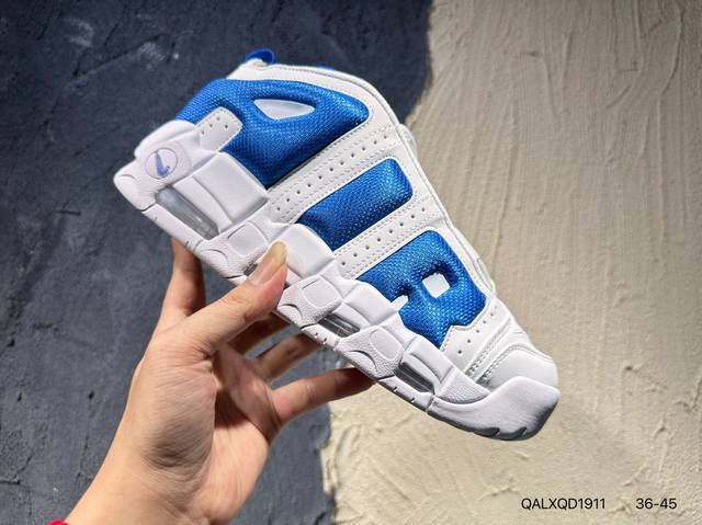 新品上市实拍 Nike Air More Uptempo 原装皮蓬全新批次 Air More Uptempo绝对是耐克篮球鞋历史上最耀眼的里程碑之一，耐克一直以