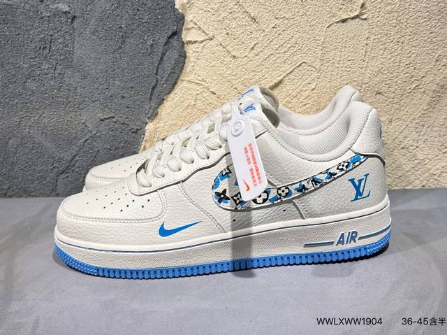 新品上市实拍 海外限量发售！公司级Nike Air Force 1 '07 Low 古驰联名联名-灰棕小绿勾 空军一号低帮 运动鞋 休闲鞋 折边针车 工艺难度大