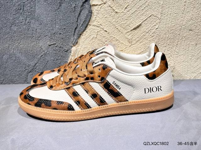 Adidas Samba Og桑巴德迅板鞋立体Samba烫金Logo 区别市场一切版本针车走线 冲孔均为最高标准打造 后跟港宝材料定型 反口弧度完美 Xr000
