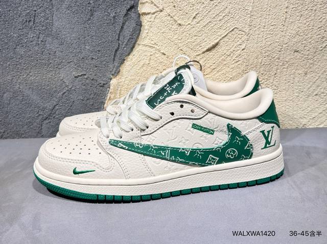 Travis Scott X Fragment Design X Air Jordan Aj1 Low Og Sp 三方联名闪电倒钩2.0低帮 白蓝黑 Xs20