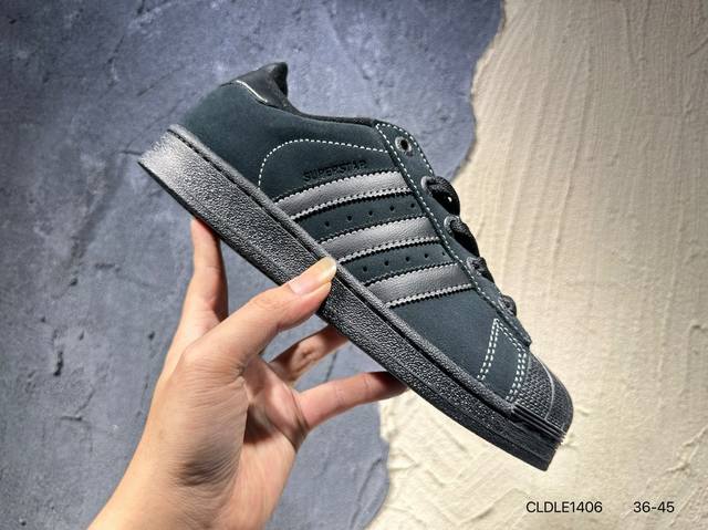 新品上市实拍 男女鞋真标半码制#升级原楦原纸版开发#采用翻毛皮鞋面材质# 改良全包围鞋垫#正确 版鞋底模具及扇贝头盖片阿迪达斯 三叶草Adidas Origin