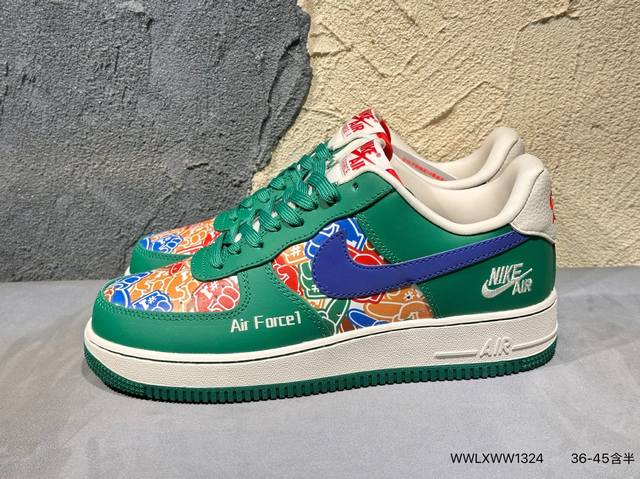 新品上市实拍 Nike Af1 小麦绑带Lv印花纯原大厂出品 极力推荐原装头层材料 独家版型蒸餾加工帶來的是更好的视觉和脚感体验大厂纯原品质出货 清洁度 电绣工