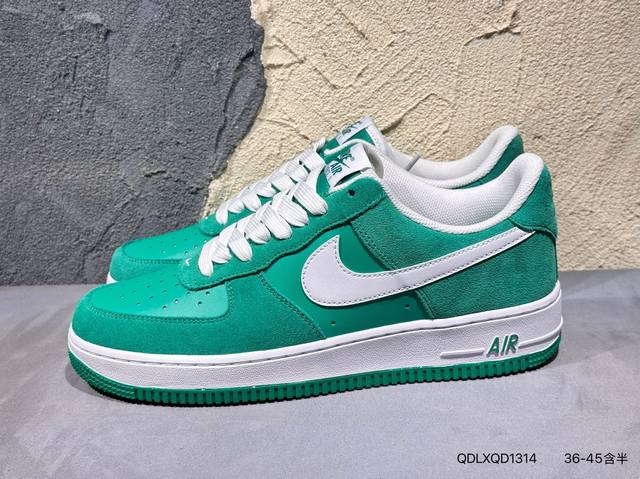 新品上市实拍 Nike Air Force 1 Low 07 Sk8 Black Gum 黑白生胶 原楦头原纸板 打造纯正低帮空军版型专注外贸渠道 全掌内置蜂窝