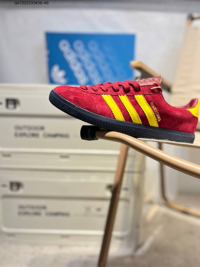 阿迪达斯三叶草Adidas Warszawa 桑巴舞系列绅士德训足球风百搭低帮休闲运动板鞋 货号Gx3819 Qa7322333#36-45