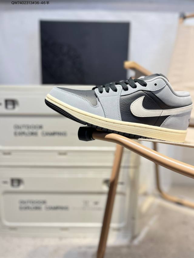 公司级头层皮乔丹Air Jordan 1 Low Aj1低帮系列篮球鞋 官方同步配色 原装级产物 #拒绝公底 立体鞋型 细节完美 高清洁度Hq2010 Qw74