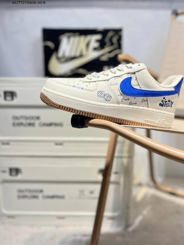 Nk Air Force 1'07 Low 空军一号低帮休闲板鞋 #定制皮料 原楦原纸板 纯正空军版型 高清洁度 内置全掌气垫Kj1688 Aa7772115#