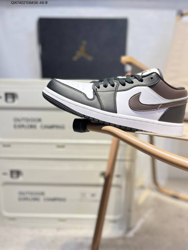 公司级头层皮乔丹Air Jordan 1 Low Aj1低帮系列篮球鞋 官方同步配色 原装级产物 #拒绝公底 立体鞋型 细节完美 高清洁度Io3393 Qw74