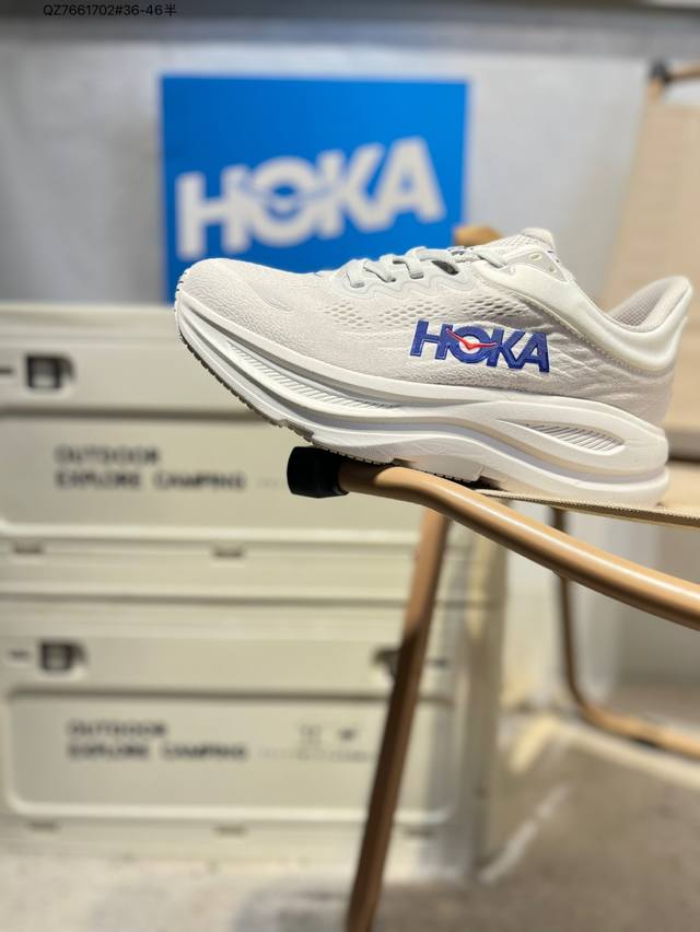 Hoka One One Bondi 9 Wide 邦迪九代舒适防滑耐磨低帮休闲跑步鞋 相比常规跑鞋 Hoka One One特别研发使用性能独特的几何形跑鞋中