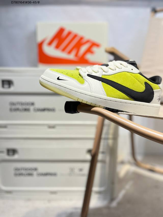 淡季工厂P清仓特价 公司级头层皮乔丹Air Jordan 1 Low Aj1低帮系列篮球鞋 官方同步配色 原装级产物 #拒绝公底 立体鞋型 细节完美 高清洁度J