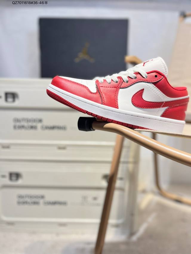 公司级头层皮乔丹Air Jordan 1 Low Aj1低帮系列篮球鞋 官方同步配色 原装级产物 #拒绝公底 立体鞋型 细节完美 高清洁度553558 Qz70