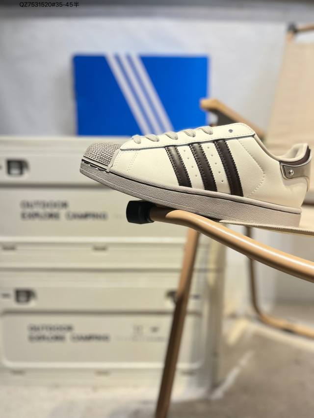 全新配色# 阿迪达斯Adidas三叶草 Originals Superstar 贝壳头系列低帮经典百搭休闲运动Jq6251 Qz7531520#35-45半