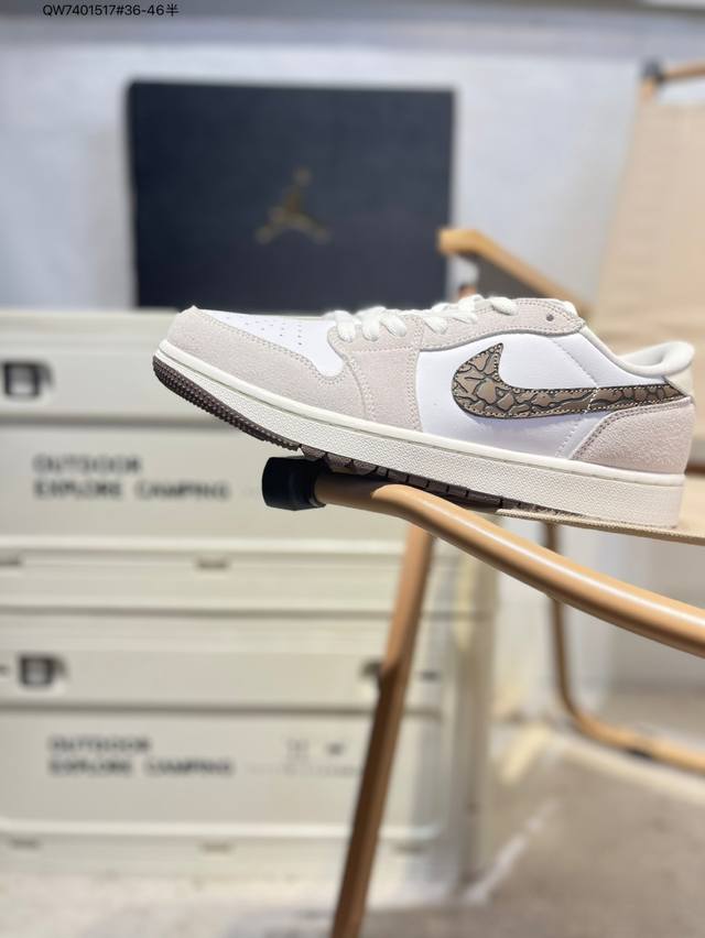 公司级头层皮乔丹Air Jordan 1 Low Aj1低帮系列篮球鞋 官方同步配色 原装级产物 #拒绝公底 立体鞋型 细节完美 高清洁度Dd9315 Qw74