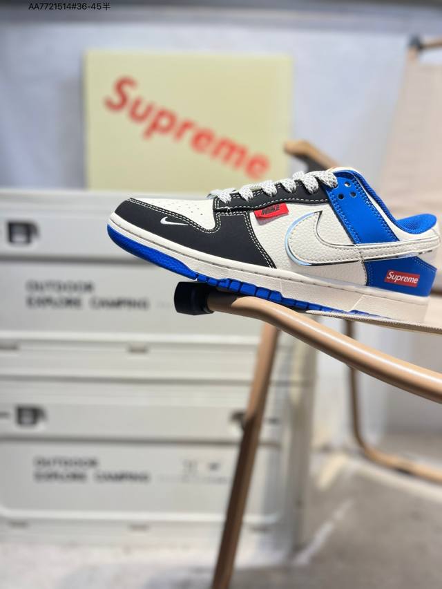 Supreme X Nike Sb Dunk Low 大厂出品 极力推荐 新配色原装头层材料 独家版型蒸餾加工帶來的是更好的视觉和脚感体验大厂纯原品质出货 清洁