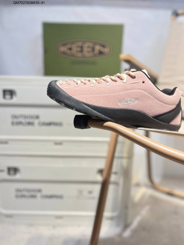 美国人气户外品牌-科恩Keen Jasper Rocks Sp贾斯珀都市系列复古低帮系带户外风露营徒步登山运动训练鞋 原楦型开发纸版#采用固色翻毛皮鞋面材质#内