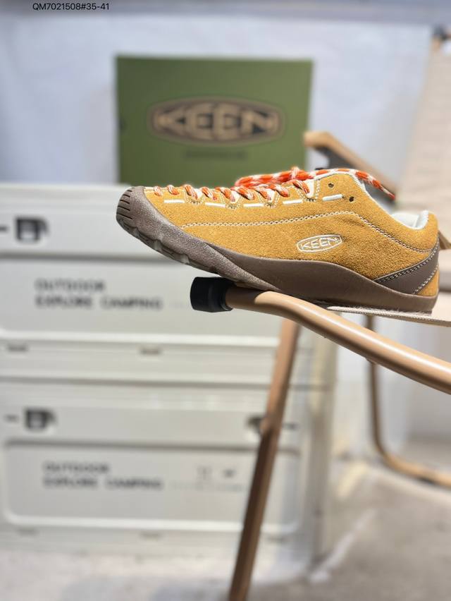 美国人气户外品牌-科恩Keen Jasper Rocks Sp贾斯珀都市系列复古低帮系带户外风露营徒步登山运动训练鞋 原楦型开发纸版#采用固色翻毛皮鞋面材质#内