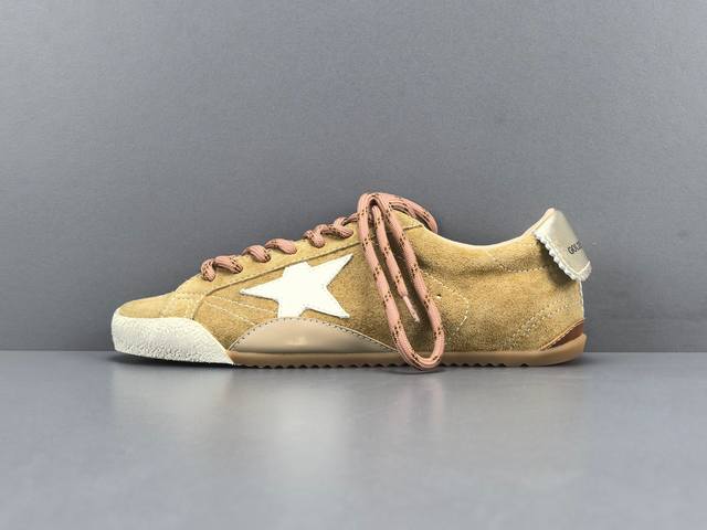 渠道优势 ！ 外贸版 Ggdb德训鞋 Golden Goose True-Star 圆头系带 薄底鞋 低帮 生活休闲鞋 男女同款尺码 女鞋35 36 37 38