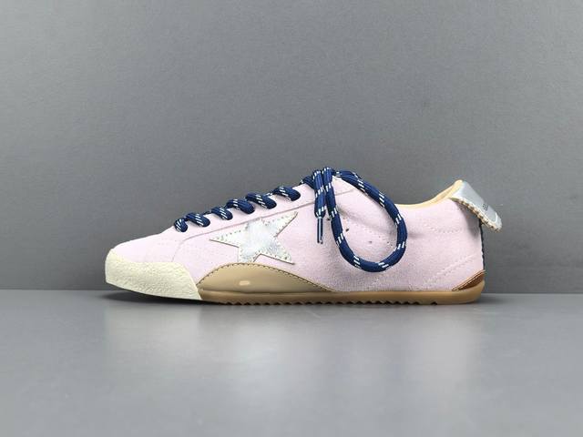 渠道优势 ！ 外贸版 Ggdb德训鞋 Golden Goose True-Star 圆头系带 薄底鞋 低帮 生活休闲鞋 男女同款尺码 女鞋35 36 37 38