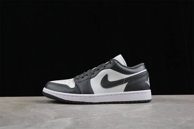 Cj版纯原 Air Jordan 1 Low Aj1 乔1白灰配色 低帮文化休闲板鞋 553558-044#市售最高品质 原鞋开发 大厂代工流水线打造 公司货既