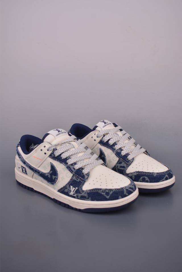 Nike Sb Dunk Low Lv联名纯原大厂出品 极力推荐 原装头层材料 独家版型蒸餾加工帶來的是更好的视觉和脚感体验大厂纯原品质出货 清洁度 电绣工艺