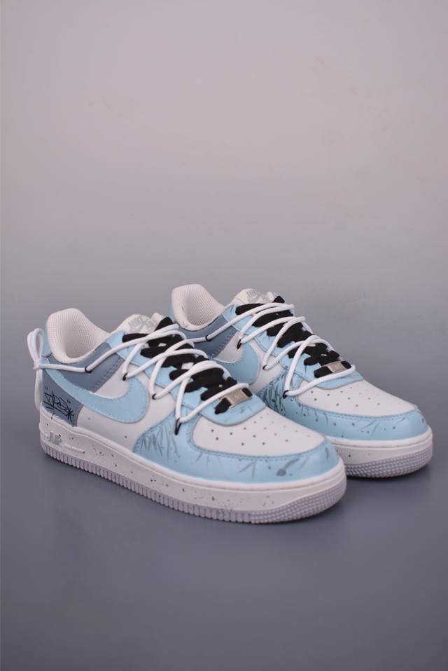 Nike Air Force 1 Low 星芒轨迹 解构绑带原楦头原纸板 打造纯正空军版型专注外贸渠道 全掌内置蜂窝气垫 原盒配件 原厂中底钢印、拉帮完美 官方
