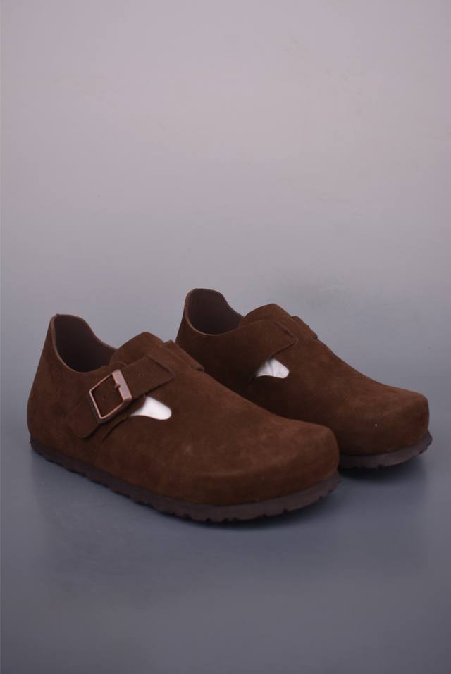 德国百年知名鞋履品牌 纯原“翘头版” 博肯Birkenstock 勃肯全包系列 广东原产#采用质地柔软牛皮绒面革植入羊羔毛鞋垫和里衬材质#中底搭载缓震软木橡胶#