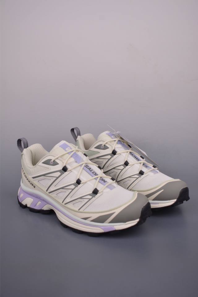 法国户外品牌-萨洛蒙 Salomon Xt-6 Expanse探索者系列 纯原版本 潮流越野机能户外休闲运动跑步鞋采用透气网布与防护皮革组合鞋面材质 牛角扣系带