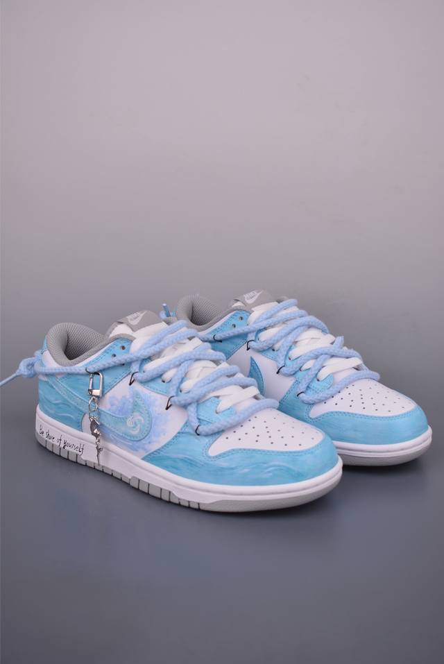 Nike Sb Dunk Low 海洋蓝解构绑带 纯原大厂出品 极力推荐 原装头层材料 独家版型蒸餾加工帶來的是更好的视觉和脚感体验大厂纯原品质出货 清洁度 电