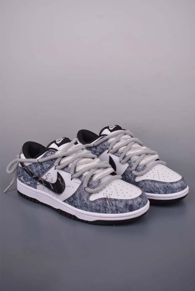 Nike Sb Dunk Low 熊猫恶作剧 滑行轨迹解构绑带 纯原大厂出品 极力推荐 原装头层材料 独家版型蒸餾加工帶來的是更好的视觉和脚感体验大厂纯原品质出