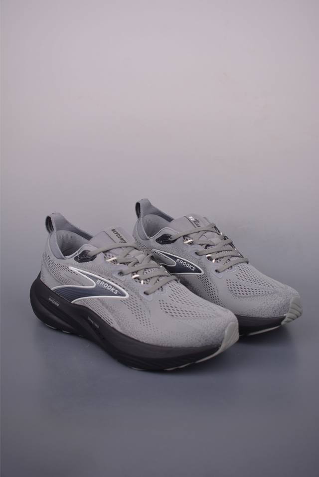 Brooks 布鲁克斯 Glycerin 22超弹轻盈跑步鞋 实拍首发 低帮透气缓震支撑休闲运动慢跑鞋采用改进工程空气网眼组合热熔工艺鞋面材质搭载Dna Lof