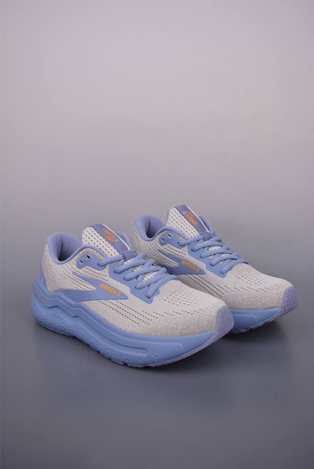 Brooks 布鲁克斯 Ghost Max 2超弹轻盈跑步鞋 实拍首发 低帮透气缓震支撑休闲运动慢跑鞋采用改进工程空气网眼组合热熔工艺鞋面材质搭载Dna Lof