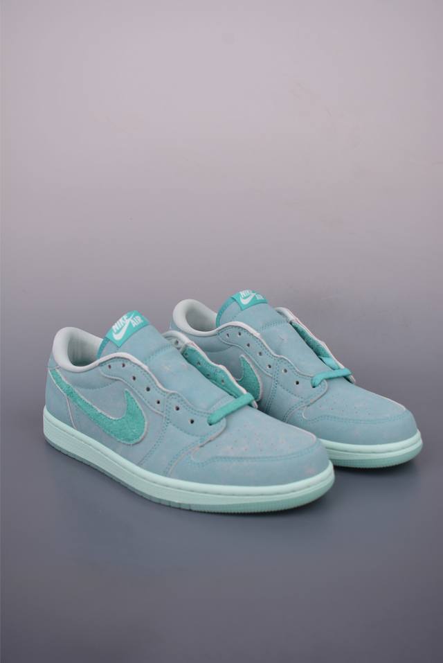原装裸鞋级 市面最高工艺产物 Jordan Air Jordan 1 Low Og“Washed Teal”蓝绿色 纯原系列 当前市场最优版本 全鞋采用原装头层