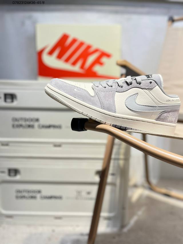 淡季工厂P清仓特价 公司级头层皮乔丹Air Jordan 1 Low Aj1低帮系列篮球鞋 官方同步配色 原装级产物 #拒绝公底 立体鞋型 细节完美 高清洁度S