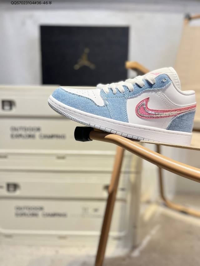 公司级头层皮乔丹Air Jordan 1 Low Aj1低帮系列篮球鞋 官方同步配色 原装级产物 #拒绝公底 立体鞋型 细节完美 高清洁度Hq2001 Qqs7
