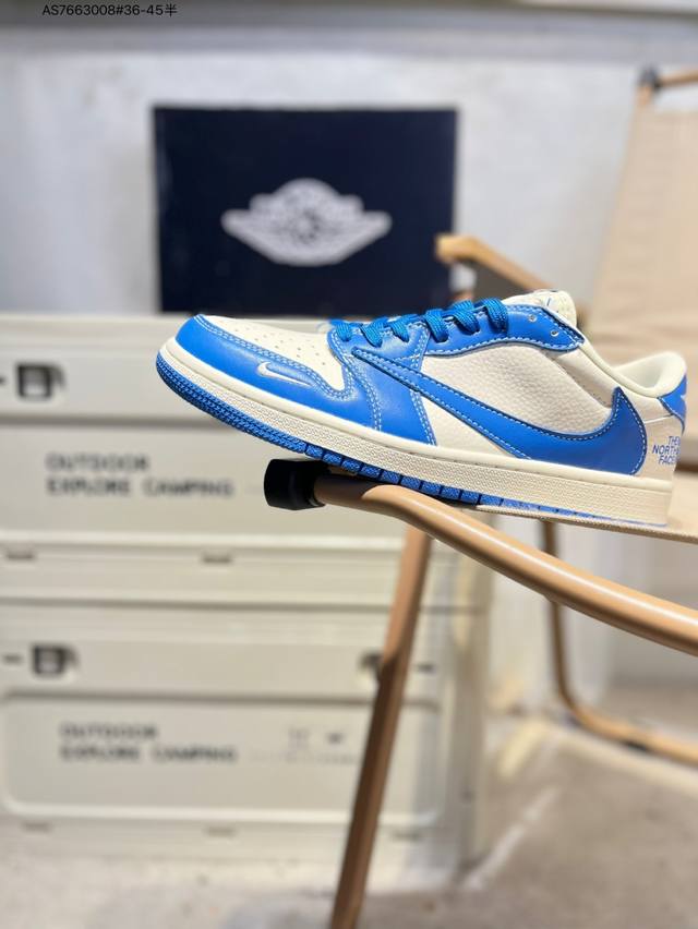 公司级头层皮北面 X 乔丹Air Jordan 1 Low Aj1低帮系列篮球鞋 官方同步配色 原装级产物 #拒绝公底 立体鞋型 细节完美 高清洁度Ld2025