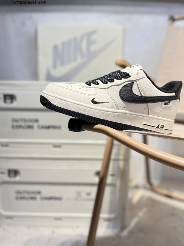 Nk Air Force 1'07 Low 空军一号低帮休闲板鞋 #定制皮料 原楦原纸板 纯正空军版型 高清洁度 内置全掌气垫Sm6668 Aa7792816#