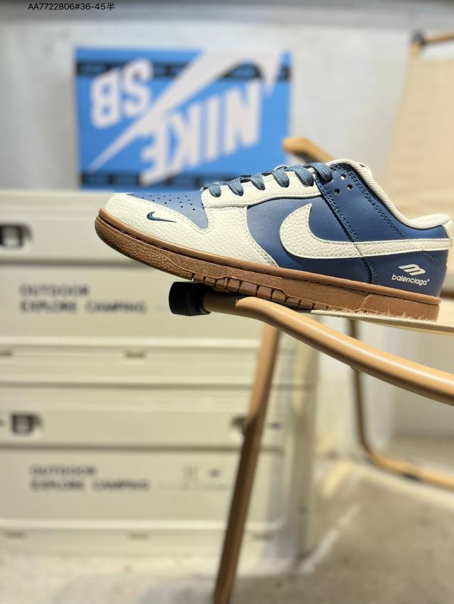 巴黎世家 X Nike Sb Dunk Low 大厂出品 极力推荐 新配色原装头层材料 独家版型蒸餾加工帶來的是更好的视觉和脚感体验大厂纯原品质出货 清洁度 电
